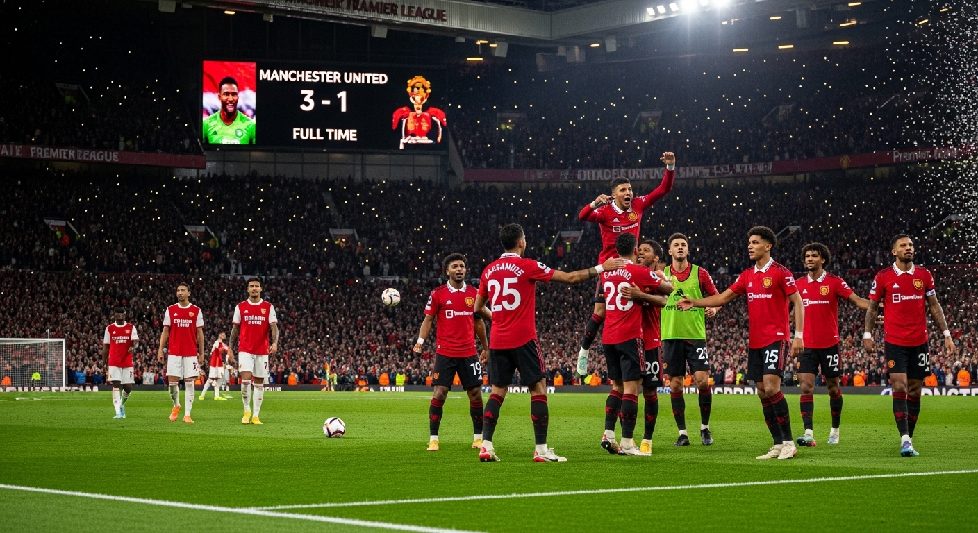 Manchester United Akhiri Tren Buruk, Taklukkan Arsenal 3-1 di Old Trafford